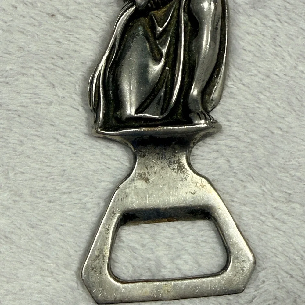 Bonwit Teller Bottle Opener Silver Vintage Figural Made In Italy